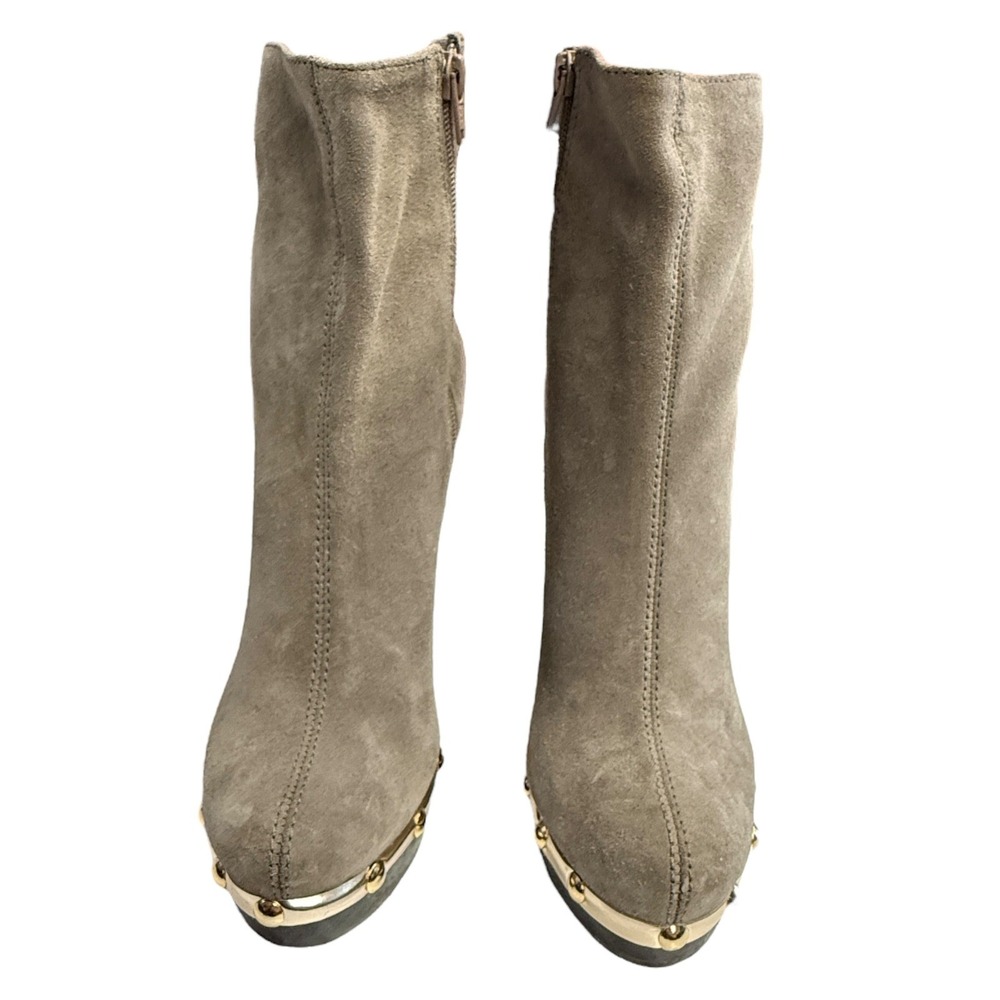 Diane Von Furstenberg Womens Suede Platform Ankle Boots 7M - Picture 3 of 8